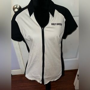 Harley Davidson zip up shirt